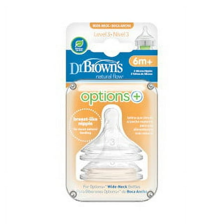 Dr. Brown Dr Brown's Level 3 Opt+ 2pk Nipple