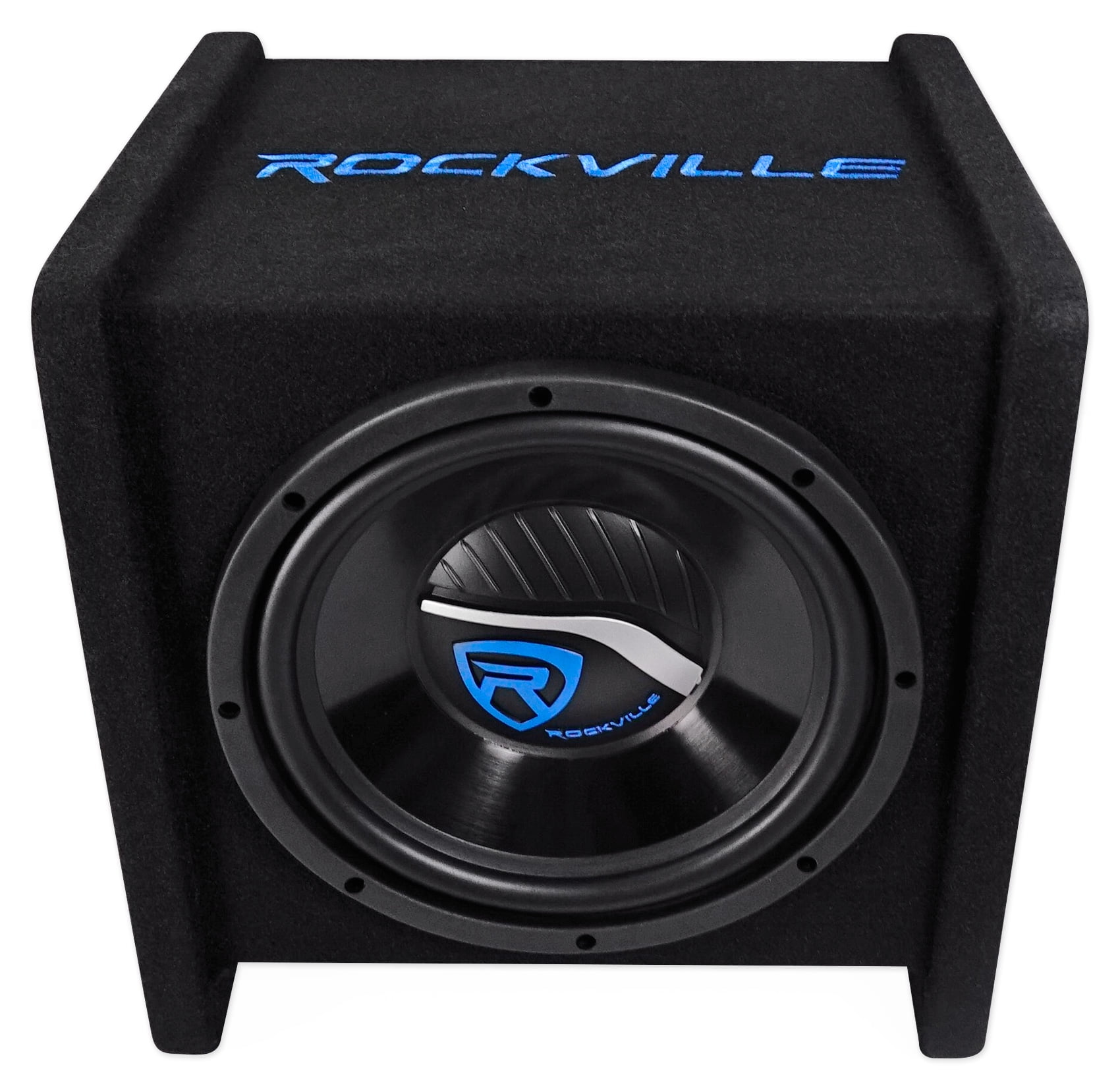 Rockville RV10.1D 500W 10" Loaded Car Subwoofer with Vented Enclosure, Amplifier and Wiring Kit