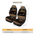 thumbnail image 7 of FOR U DESIGNS Bear Mountian Geometric Pattern Seat Covers for Cars Breathable 2 Pcs Front Seats Only Lightweight Universal Bucket Seat Covers Protector Fit for Automotive Truck SUV, 7 of 7