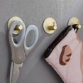 thumbnail image 3 of Bathroom Hooks Self-adhesive Gold - 4 Pack Towel Hooks Wall Hooks Clothes Hooks Strong Adhesive 4.5*-good Quality, 3 of 5