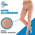 thumbnail image 6 of Made in USA  - Extra Wide Womens Compression Tights 8- 15mmHg - Nude, 3X-Large, 6 of 11