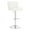 White, variant on Linon Chaz Metal Chrome ABS Barstool Upholstered Seat in Gray Faux Leather