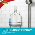 thumbnail image 4 of Command Large Caddy Hanger, Frosted Finish, Plastic, 1 Wall Hanger, Bathroom Organization, 4 of 11