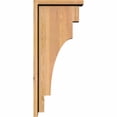 thumbnail image 3 of 5 1/2"W x 12"D x 28"H Mediterranean Smooth Corbel w/Backplate, Western Red Cedar, 3 of 9