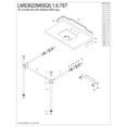thumbnail image 5 of Kingston Brass LMS3622M8SQ0ST Wesselman 36" Carrara Marble Console Sink with Stainless Steel Legs (8-Inch, 3-Hole), Carrara Marble White/Matte Black, 5 of 7