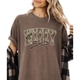 thumbnail image 2 of Wifey Camo Varsity Letter T-Shirt for Women - Coquette Bow Graphic Tee - Camouflage Wife Shirt Espresso Shirt Adult 2XL, 2 of 7