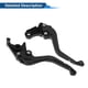 thumbnail image 5 of Palancas de freno y embrague cortas únicas para Honda CB750 2023-2025, palanca de freno ajustable en 6 posiciones, aleación de aluminio, negro sólido, 1 par, 5 of 7