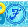 thumbnail image 2 of Slick Woody's 5' Monogram Tilted Letter F Vinyl Underwater Pool Tattoo in Blue, 2 of 2