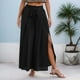 thumbnail image 2 of WILLBEST Pantalones Casuales de Mujer, Pierna Ancha, Estilo Palazzo, Suaves, Transpirables, Elásticos, Cintura Elástica, Cómodos, Fluidos, Elegantes, Para Uso Diario En Primavera, Verano y Otoño., 2 of 4