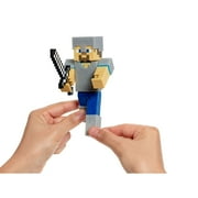 Minecraft Survival Mode Steve with Iron Armor Figure