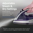 thumbnail image 6 of Panasonic Dry and Steam Iron with Alumite Soleplate, Fabric Temperature Dial and Safety Auto Shut Off – 1700 Watt Multi Directional Iron – NI-W950A, Purple, 6 of 7