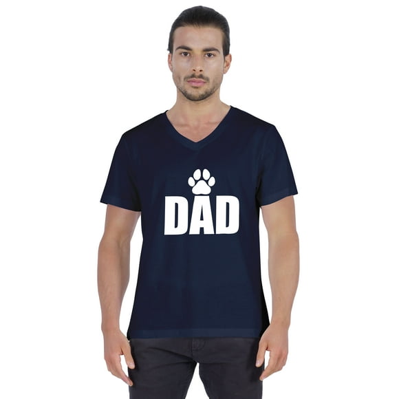 Inkmeso T-Shirt pour Homme T-Shirt Graphique « Dad€ pour Papa T-Shirt en Jersey de Coton pour Parent de Chien