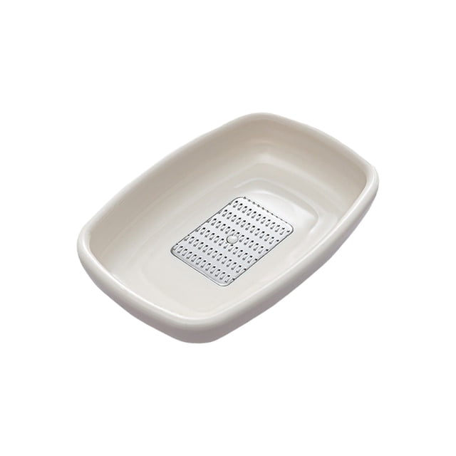 Ginger Garlic Grater, 2 in 1 Kitchen Tool for Ginger Juice and Garlic Paste, Easy Clean Plastic Grinder with Non Slip Base, Compact Garlic Press and Ginger Grater for Coo