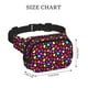 thumbnail image 4 of Fotbe Colorful Hearts Cangurera Cuadrada con Estampado de Doble Capa, Bolsa de Cintura Ajustable Mini para Hombres y Mujeres, 4 of 9