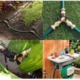 thumbnail image 4 of Conector en Y, conector de manguera, grifo de lavadora doble, distribuidor en Y de 2 vías, 3/4 pulgadas para conectar 2 electrodomésticos, para grifo de jardín, para adaptador de bañera Vhermosa WLJ-0182, 4 of 5