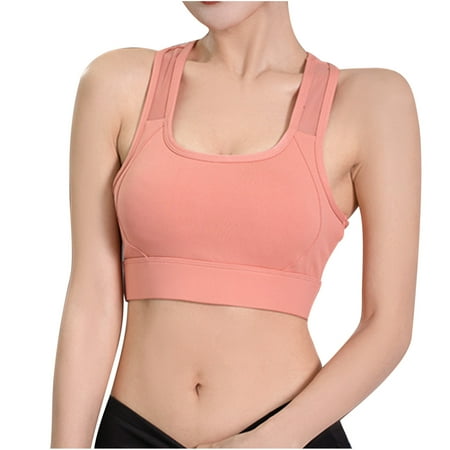 

Women s Sports Bra Solid Color Fitness Running Breathable Beautiful Back Yoga Vest