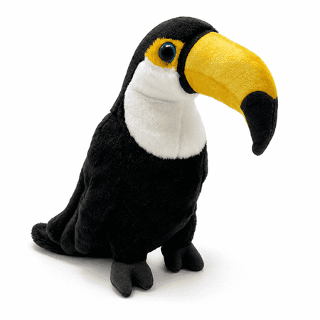 Bird Plush Toy Stuffed Animal Cute Soft Toucan or Pink Flamingo Plushie 8.7 in/13.8 in Bird Stuffed Toy for Kids Girls Boys Animal Lovers Birthday Gift Room Decor