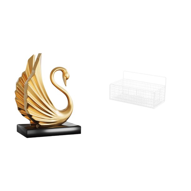 estatua de resina de cisne,Figuras de cisne,estatuas,decoración del hogar,fiesta de bodas,Cesta de almacenamiento,Cesta organizadora de almacenamiento de cocina colgante de alambre,Organizador