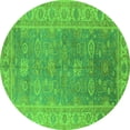 thumbnail image 1 of Ahgly Company Indoor Round Oriental Green Traditional Area Rugs, 7' Round, 1 of 4