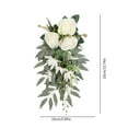 thumbnail image 4 of Taotanxi Wedding Arch Faux Flowers Set of 1, Welcome Sign Floral Decoration and Wedding Signs for Ceremony Reception Table Home Decoration (1ps Beige), 4 of 7