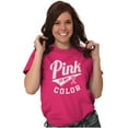thumbnail image 3 of My Color Pink Breast Cancer Awareness Women's Plus Size Graphic Tee Brisco Brands 5X, 3 of 5