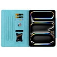 thumbnail image 4 of for iPad Pro 11 Inch 5th Generation 2024 Case, Vintage Soft PU Leather Case with 2 Anti-Slip Strips Adjustable Angle Kickstand & 4 Card Slots (Include 1 Photo Slot) Auto Sleep/Wake, Skyblue, 4 of 9