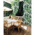 thumbnail image 5 of nqOlkjepod Outdoor Curtains for Patio Waterproof, Green Palm Leaves Outdoor Privacy Panels Grommet, Summer Tropical Leaf Blackout Outside Curtains for Porch/Cabana/Pergola/Gazebo 54"x108", 2 Panels, 5 of 8
