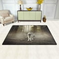 thumbnail image 3 of Dreamtimes Lightweight Soft Area Rugs 60 x 39 inch (5'x 3'3"), Wolf Under Sunlight Floor Mat for Kids Playing Room Hardwood Floor Living Room Nursery Rugs, 3 of 6