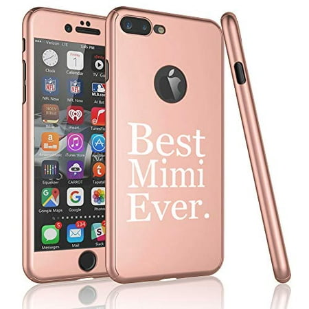 360° Full Body Thin Slim Hard Case Cover + Tempered Glass Screen Protector for Apple iPhone Best Mimi Ever (Rose-Gold, for Apple iPhone 6 /
