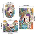 thumbnail image 3 of Todos Crecidos Juego de 3 alfombras de baño de coral fleece: tapete de baño + alfombra de inodoro en forma de U + funda de tapa de inodoro en forma de O, 3 of 6