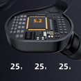 thumbnail image 3 of Bluetooth 5.2 HiFi Stereo Headset, HD Calls, Noise Cancelling, IPX4 Waterproof Wireless Bluetooth Headset, Single Earbud, Black and Red, 3 of 4