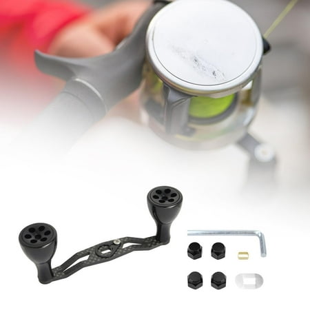 koolsoo Reel Handle Rocker Boat Boat Fishing Nonslip Sea Fishing Fly Fishing Rock Fishing Portable Sturdy Replacement Rocker Black