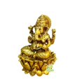 thumbnail image 2 of Ashopi Decor Brass Ganesh Statue| Hindu Deity Sculpture| Decorative Items (Yellow, 2 Inch), 2 of 5