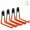 Orange-4, variant on 7.3'' Heavy Duty Garage Hooks, 6 Pack Wall Mount Garage Storage Hooks for Hanging Bike, Ladder, Tools - 100LB Load Capacity, Triple-Welded, PVC Coated (Black)