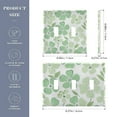 thumbnail image 2 of Yayeee Toggle Light Switch Wall Plate 2-Gang 4.56"x4.48" Decorative Outlet Cover, Green Floral, 2 of 7