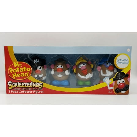 Mr. Potato Head Squeezelings Squeezy Collectible 4 Character Figures