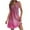 B Hot Pink, variant on Taqqpue Taqqpue Summer Dresses for Women Casual Tropical Print V-Neck Sleeveless Bandage Sundresses Loose Drawstring Tank Dress Vacation Beach T Shirt Dresses for Women