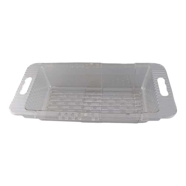 Fregadero De Cocina Rejilla De Drenaje Telescópica, Orificios De Drenaje Denso Colador De Fregadero De Frutas Y Verduras De PET Multifuncional Minimalista Moderno Para Tazones