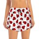 thumbnail image 2 of Balery Ladybug And Heart Pantalones cortos deportivos para mujer con forro y dos bolsillos, elásticos, para entrenamiento, gimnasio, yoga-Medium, 2 of 7