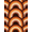 Orange, Pattern 12, variant on ODIKA 4' x 6' Machine Washable Non-Slip Area Rug, 70s geometric High Traffic Rug, Orange, 1258591