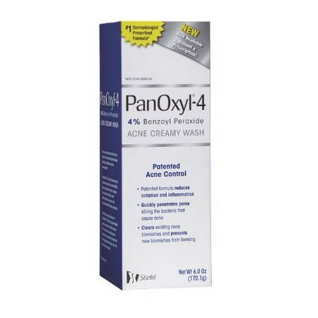 PanOxyl Acne Creamy Wash  4% Benzoyl Peroxide (Pack of 2)