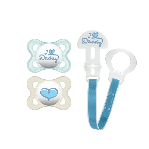 MAM Pacifiers and Baby Pacifier Clip, Baby Pacifier 06 Months and Baby