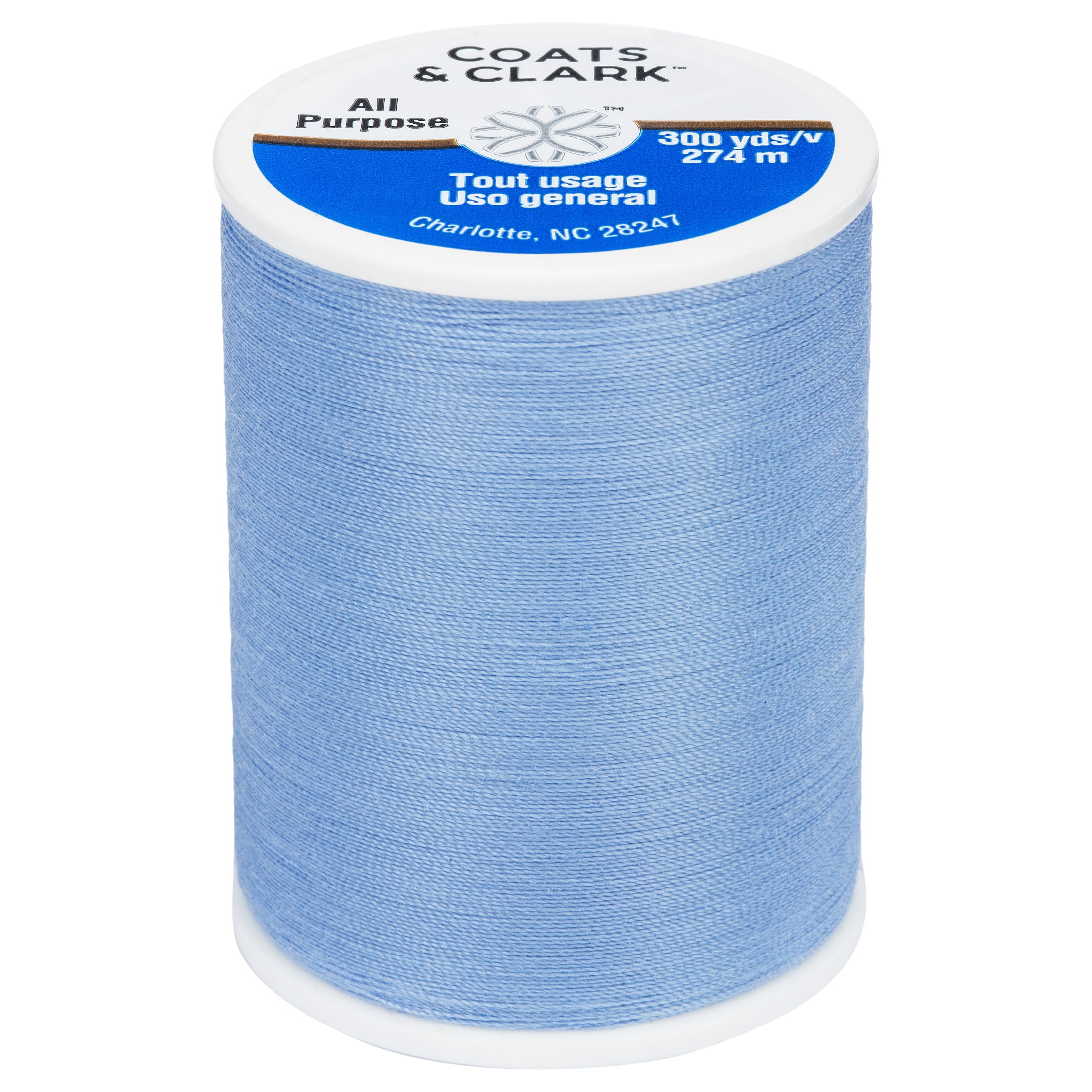 (3 pack) Coats & Clark All Purpose September Sky Polyester Thread, 300 Yards