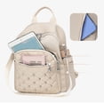 thumbnail image 3 of Stylago Womens Fashion Backpack Nylon Water Proof Schoolbag Daypack Detachable Strap Multiple Compartments Laptop Bags Beige, 3 of 7