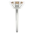 thumbnail image 3 of 1 ct Marquise Cut Yellow Moissanite Solitaire 18K White Gold Womens Engagement Ring, 3 of 5