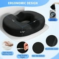 thumbnail image 6 of Cshidworld Donut Pillow Seat Cushion for Tailbone Pain Relief and Hemorrhoid, Donut Chair Cushion for Postpartum Pregnancy & Sciatica & Coccyx Pain Relief Desk Chair Cushion for Home Office Chair, 6 of 7