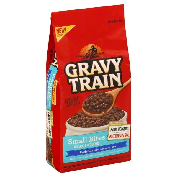 Gravy Train Small Bites Beefy Classic Dry Dog Food, 3.5 Lb. Bag