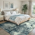 thumbnail image 5 of RUG ROBOT 8'x10' Area Rugs for Living Room, Non-Slip Washable Rug, Indoor Soft Modern Abstract Distressed Accent Carpet for Bedroom, Dining Room, Kitchen, Blue/Gray, 5 of 10