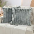 thumbnail image 2 of Home Soft Things Super Soft Decorative Pillow Covers, Set of 2, Silver Grey, 26" x 26", 2 of 7