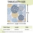 thumbnail image 2 of Square Table Cover with Elastic Closure, 34x34 Inch Bohemian Floral Tablecloth for Patio Kitchen and Dining Room, 2 of 6